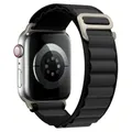 Bracelet nylon Alpine 38 à 49 mm pour Apple Watch – Couleur du bracelet Black dark gray