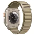 Bracelet nylon Alpine 38 à 49 mm pour Apple Watch – Couleur du bracelet olive