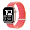 Bracelet nylon Apple Watch 40 à 49 mm – Couleur du bracelet 100 arc-en-ciel rouge