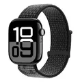 Bracelet nylon Apple Watch 40 à 49 mm – Couleur du bracelet 104 noir blanc