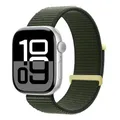 Bracelet nylon Apple Watch 40 à 49 mm – Couleur du bracelet 109 vert cyprès