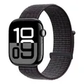 Bracelet nylon Apple Watch 40 à 49 mm – Couleur du bracelet 113 Noir Bleu