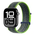 Bracelet nylon Apple Watch 40 à 49 mm – Couleur du bracelet 114 Vert brillant bleu