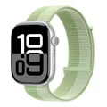 Bracelet nylon Apple Watch 40 à 49 mm – Couleur du bracelet 115 Vert menthe