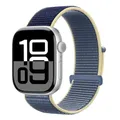 Bracelet nylon Apple Watch 40 à 49 mm – Couleur du bracelet 46 Bleu Océan Glacé