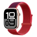 Bracelet nylon Apple Watch 40 à 49 mm – Couleur du bracelet 53 rouge violet