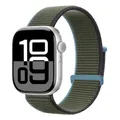 Bracelet nylon Apple Watch 40 à 49 mm – Couleur du bracelet 71 Vert olive foncé