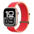 Bracelet nylon Apple Watch 40 à 49 mm – Couleur du bracelet 76 rouge
