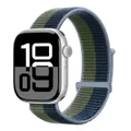 Bracelet nylon Apple Watch 40 à 49 mm – Couleur du bracelet 81 Vert mousse
