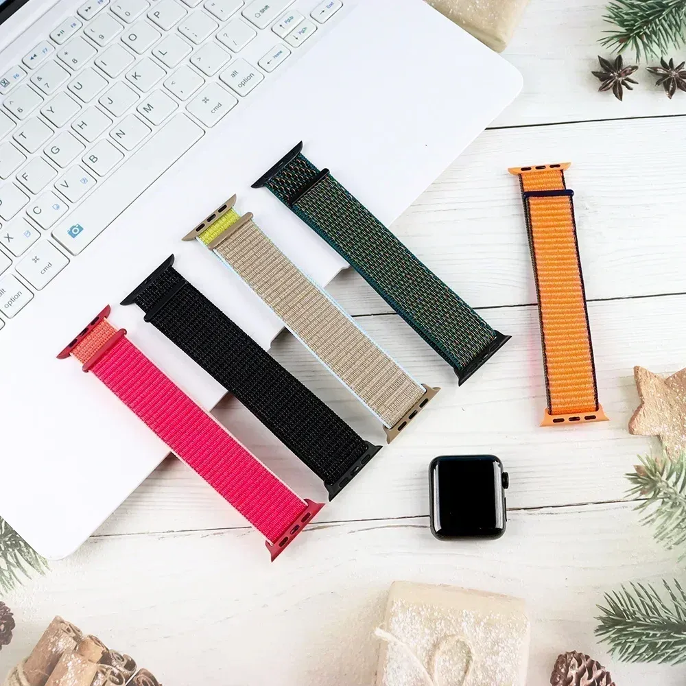 Bracelet nylon Apple Watch 40 à 49 mm