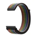 Bracelet nylon boucle 20 et 22 mm Garmin – Couleur du bracelet Black rainbow