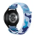 Bracelet nylon boucle 20 et 22 mm Garmin – Couleur du bracelet Camouflage blue