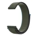Bracelet nylon boucle 20 et 22 mm Garmin – Couleur du bracelet Dark olive green