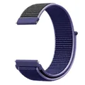 Bracelet nylon boucle 20 et 22 mm Garmin – Couleur du bracelet Midnight blue black