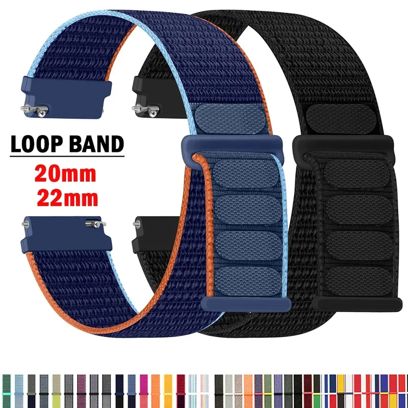 Bracelet nylon boucle 20 et 22 mm Samsung et Huawei