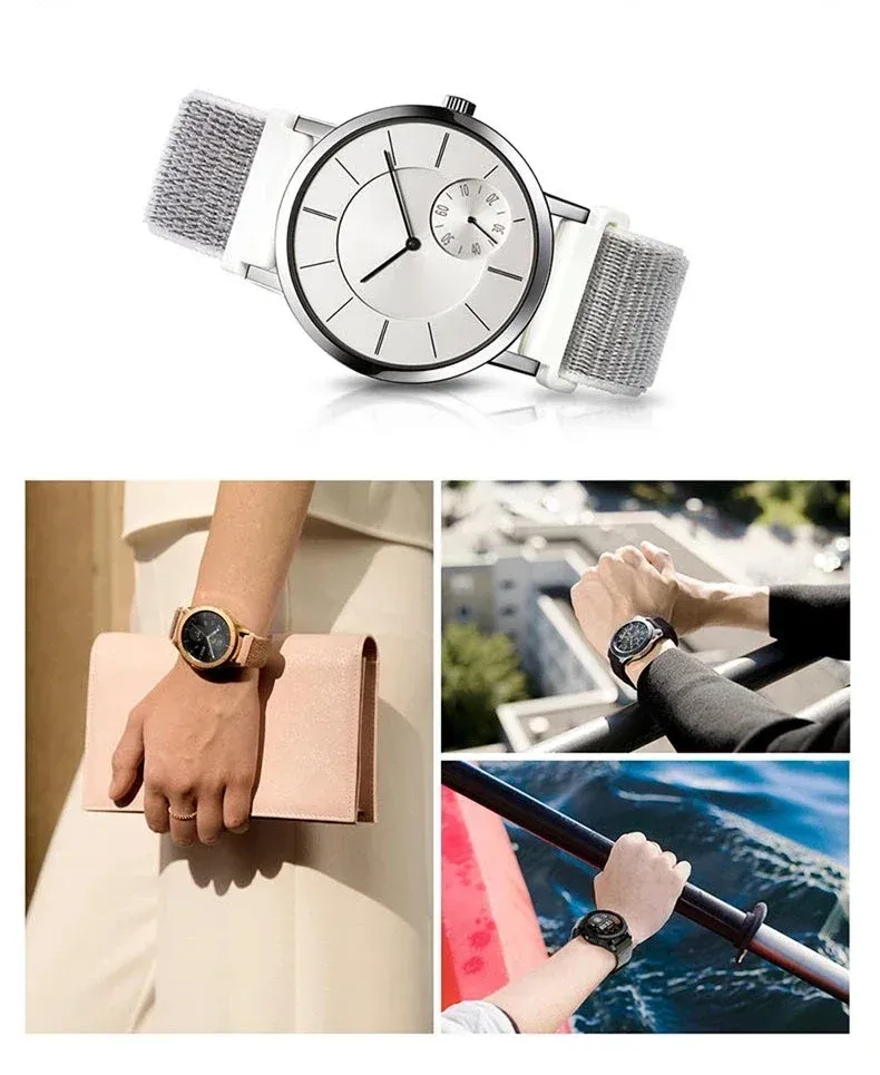 Bracelet nylon boucle 20 et 22 mm Samsung et Huawei