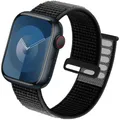 Bracelet nylon boucle pour Apple Watch 38 à 49 mm – Couleur du bracelet Black