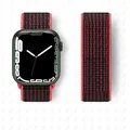 Bracelet nylon boucle pour Apple Watch 38 à 49 mm – Couleur du bracelet Black red 10