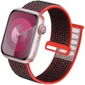 Bracelet nylon boucle pour Apple Watch 38 à 49 mm – Couleur du bracelet Black red 10