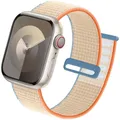 Bracelet nylon boucle pour Apple Watch 38 à 49 mm – Couleur du bracelet cream 66