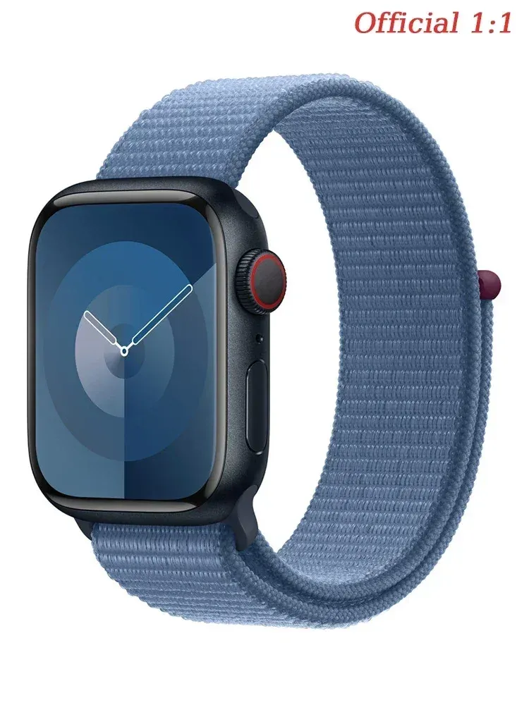 Bracelet nylon boucle pour Apple Watch 38 à 49 mm