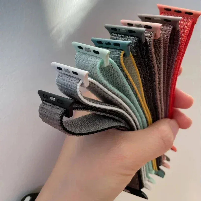 Bracelet nylon boucle pour Apple Watch 38 à 49 mm