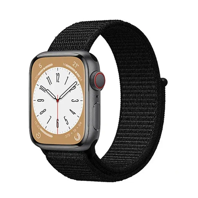 Bracelet nylon boucle pour Apple Watch 38 à 49 mm