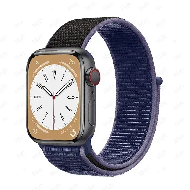 Bracelet nylon boucle pour Apple Watch 38 à 49 mm
