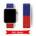 Bracelet nylon boucle pour Apple Watch 38 à 49 mm – Couleur du bracelet Russia 93