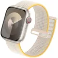 Bracelet nylon boucle pour Apple Watch 38 à 49 mm – Couleur du bracelet Starlight