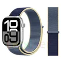 Bracelet nylon boucle pour Apple Watch 40 à 49 mm – Couleur du bracelet 44 Alaskan Blue