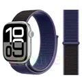 Bracelet nylon boucle pour Apple Watch 40 à 49 mm – Couleur du bracelet 45 New Midnight Blue