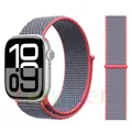 Bracelet nylon boucle pour Apple Watch 40 à 49 mm – Couleur du bracelet 7 Electronic pink