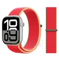 Bracelet nylon boucle pour Apple Watch 40 à 49 mm – Couleur du bracelet 77 2021 Red