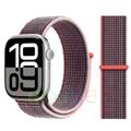 Bracelet nylon boucle pour Apple Watch 40 à 49 mm – Couleur du bracelet Berry Purple