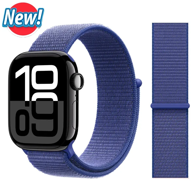 Bracelet nylon boucle pour Apple Watch 40 à 49 mm