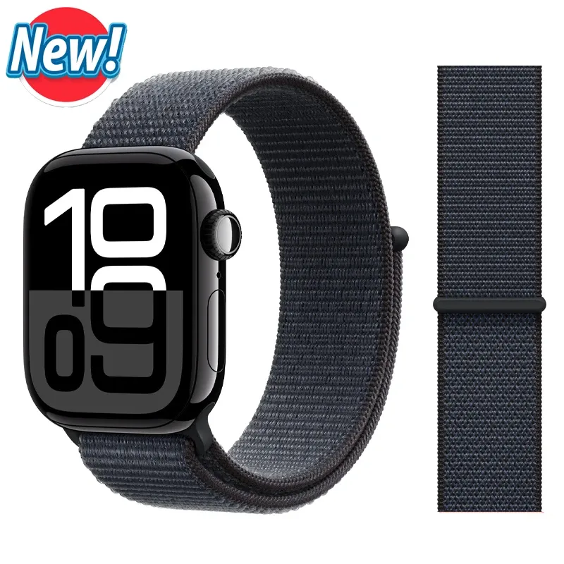 Bracelet nylon boucle pour Apple Watch 40 à 49 mm