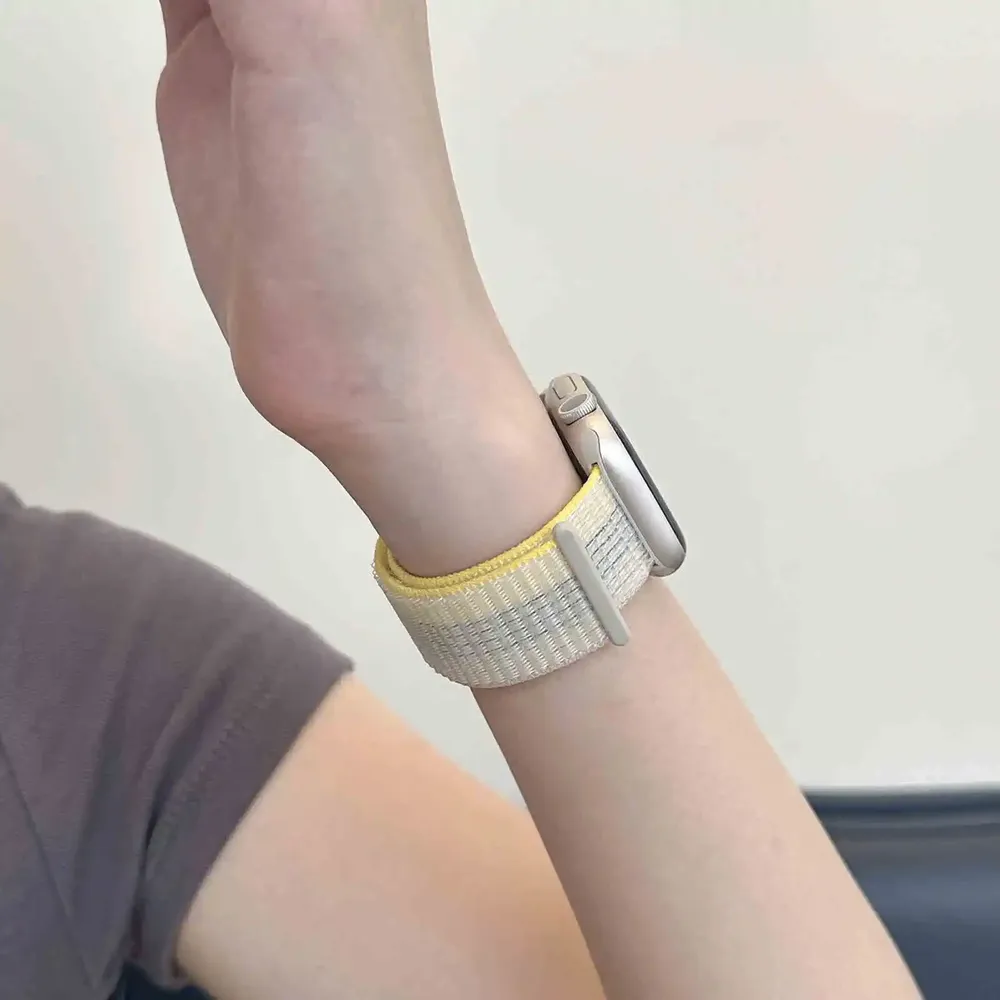 Bracelet nylon boucle pour Apple Watch 40 à 49 mm