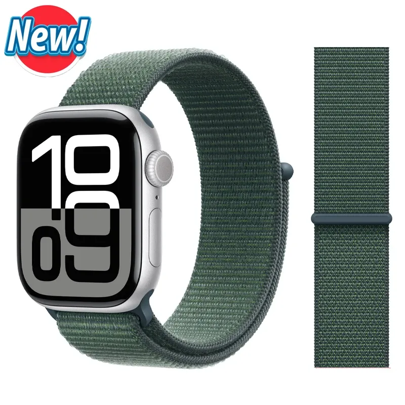 Bracelet nylon boucle pour Apple Watch 40 à 49 mm