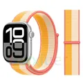 Bracelet nylon boucle pour Apple Watch 40 à 49 mm – Couleur du bracelet Maize-White
