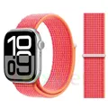 Bracelet nylon boucle pour Apple Watch 40 à 49 mm – Couleur du bracelet NEW RED