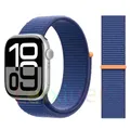 Bracelet nylon boucle pour Apple Watch 40 à 49 mm – Couleur du bracelet Ocean Blue