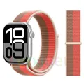 Bracelet nylon boucle pour Apple Watch 40 à 49 mm – Couleur du bracelet Pink Pomelo-Tan