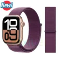 Bracelet nylon boucle pour Apple Watch 40 à 49 mm – Couleur du bracelet Plum