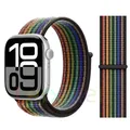 Bracelet nylon boucle pour Apple Watch 40 à 49 mm – Couleur du bracelet Pride Edition black