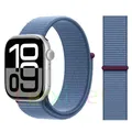 Bracelet nylon boucle pour Apple Watch 40 à 49 mm – Couleur du bracelet Winter Blue