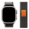 Bracelet nylon boucle sentier pour Apple Watch 38 à 49 mm – Couleur du bracelet Black-Gray 1