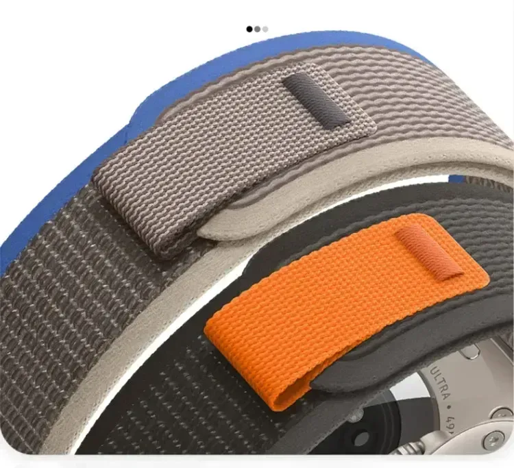 Bracelet nylon boucle sentier pour Apple Watch 38 à 49 mm