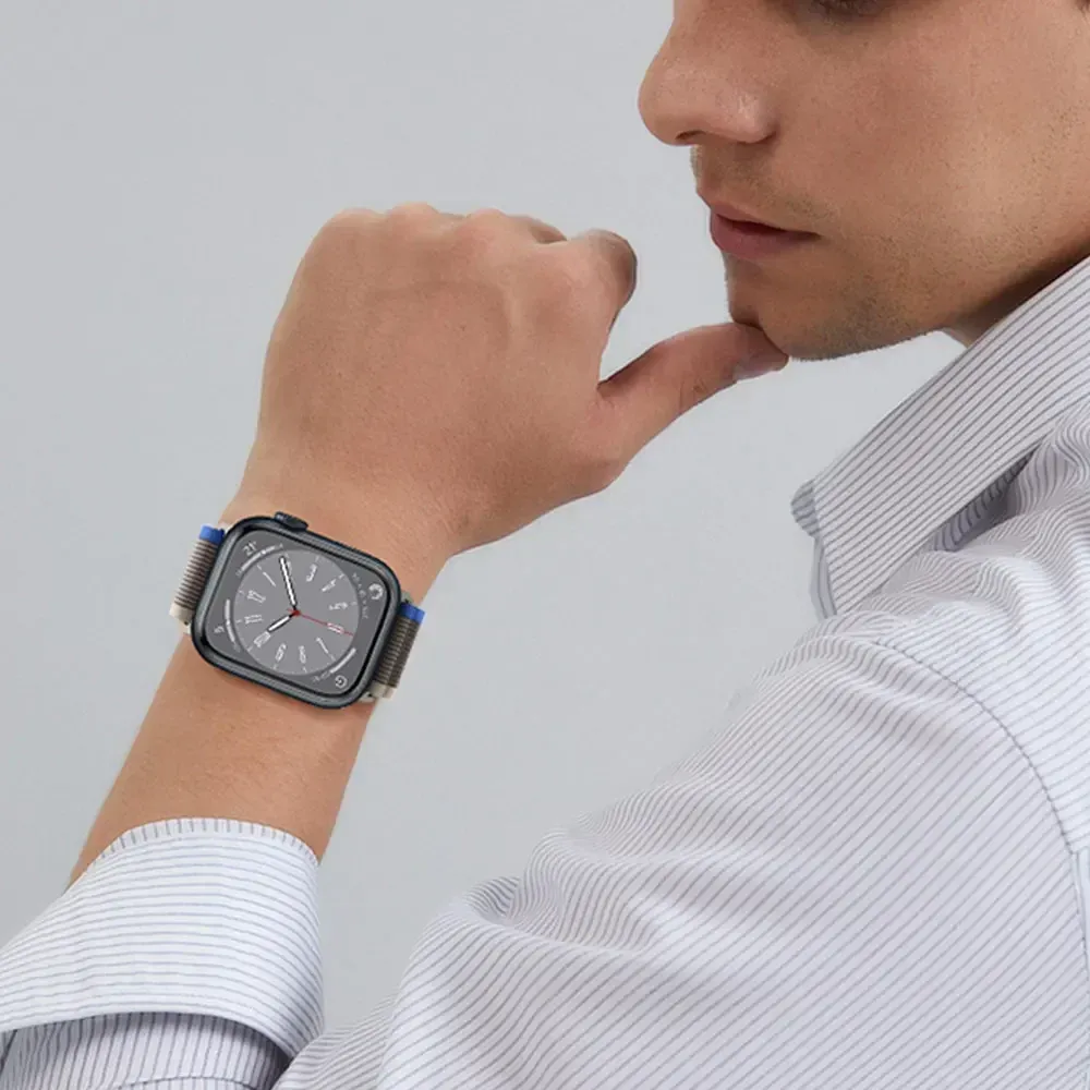 Bracelet nylon boucle sentier pour Apple Watch 38 à 49 mm