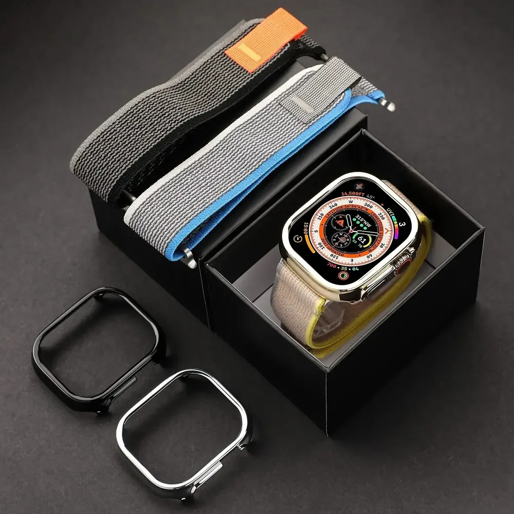 Bracelet nylon boucle sentier pour Apple Watch 38 à 49 mm